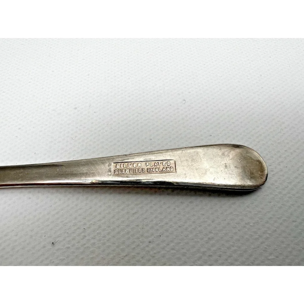 Lot‎ of Leonard Of Sheffield 6 Silver Plated Grapefruit  and 1 Sugar Spoons